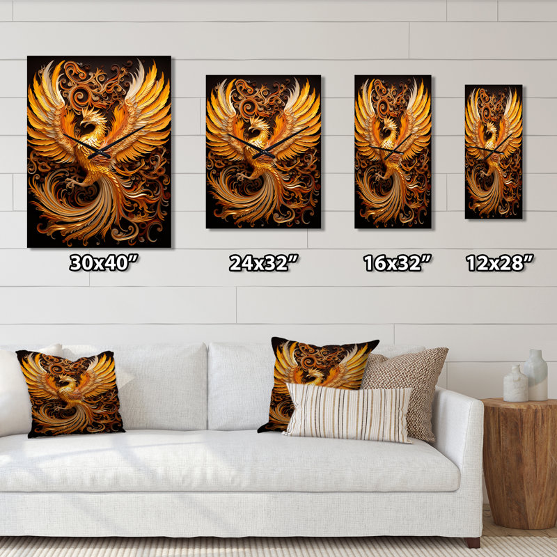 Horloge murale Anje - Mythical Creatures, Grand