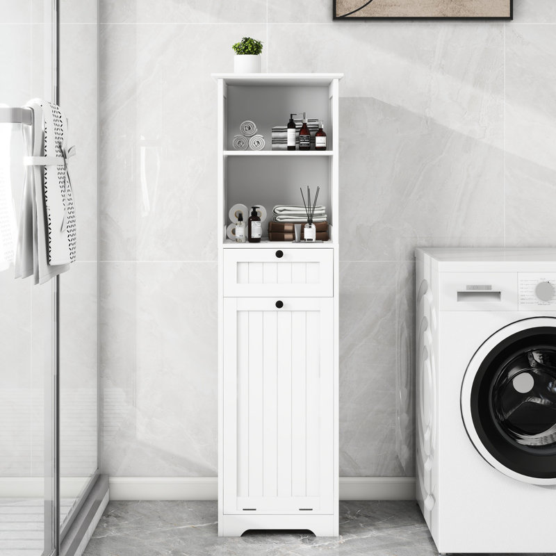 Armoire de trieuse à lessive blanche Space