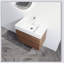 Meuble-lavabo mural 30 po avec lavabo en résine, 2 tiroirs à fermeture en douceur