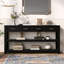 Élégante console avec 4 tiroirs et 2 tablettes, idéale pour les vestibules et les salons.-900852074