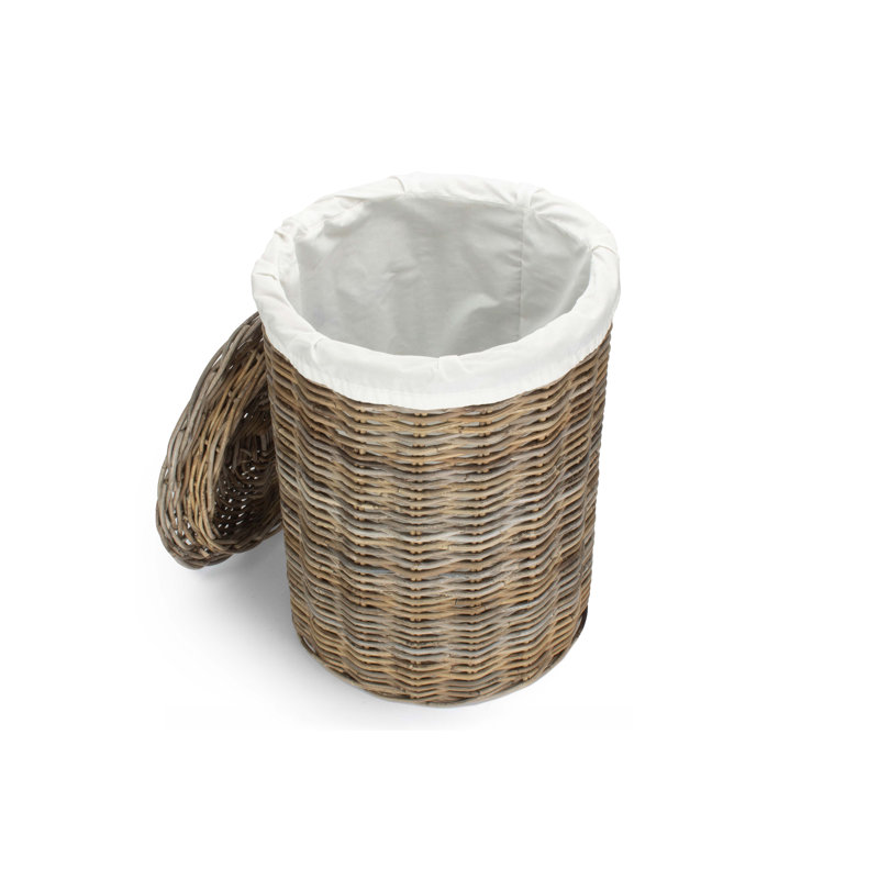 Wicker Laundry Hamper Basket with Lining