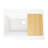 Parker Crisp White Fireclay 34" Single Bowl Quick-Fit Apron-Front Drop-In Workstation Kitchen Sink