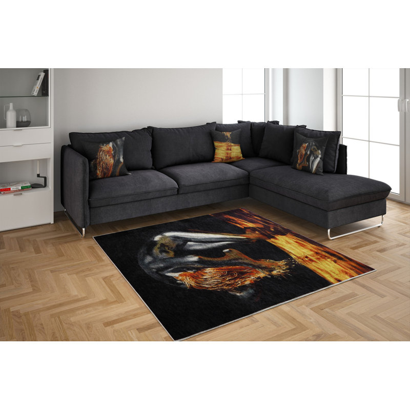 Premium Hall Carpet, 31.5 x 78.7 Inches | 100% Polyester, Antibacterial | 0.04 in Pile Height, Non-Slip Underside, Machine Washable | 3D Digital Printing | Ideal for Living Room & Entryway, Easy Maintenance