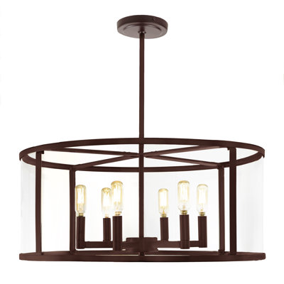 Kamiyra 6 - Light Geometric Chandelier