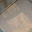 Ensemble de canapé d'extérieur en osier brun à 2 places avec coussin gris et table