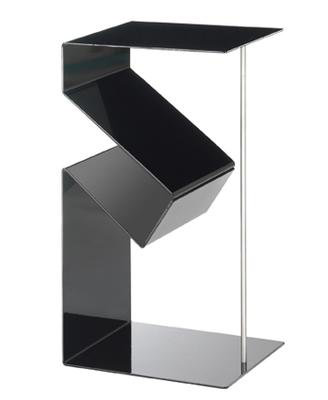 Lobby Metal Free Standing Magazine Rack, Black