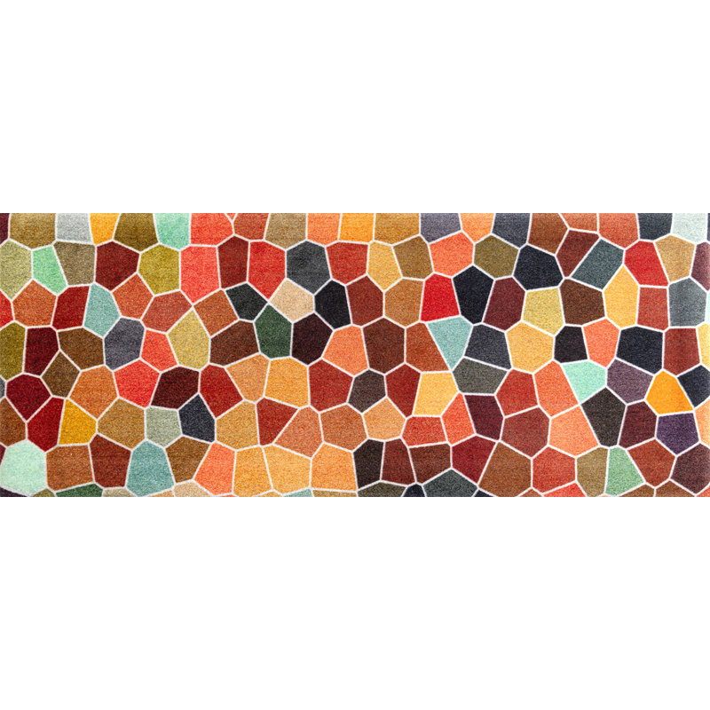 Splendour Non-Slip Geometric Indoor Doormat, Rectangular 80 x 200cm