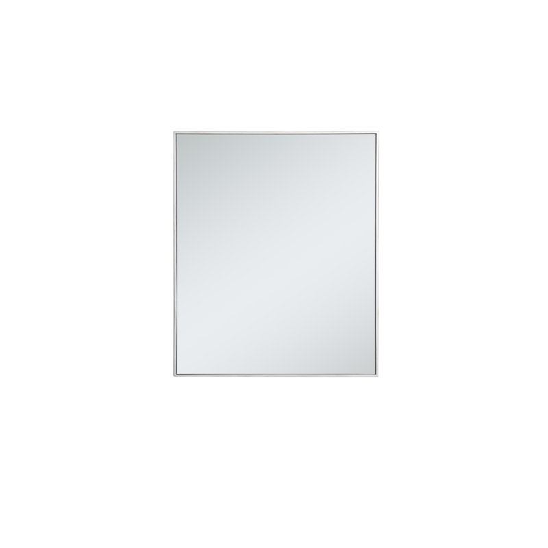 Miroir mural Sabine, 36 po x 30 po, Argent