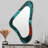 Passage Of Time In Vintage Teal - Irregular Abstract Transitional Modern Unique Wall Mirror