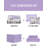 CEDAR COURT Paris Floral Lilac Ultra Soft Microfiber Reversible Comforter Set-612597437