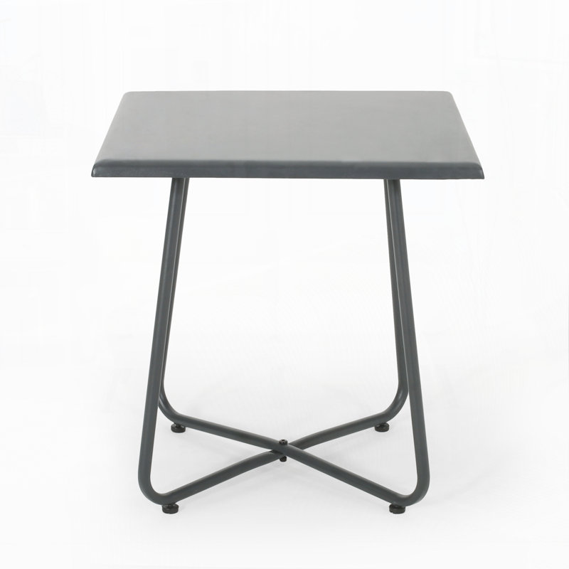 Outdoor Side Table, Gray