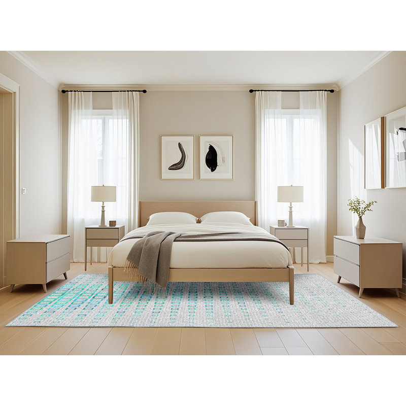Pharris Geometric Indoor Rug, Rectangle 5' x 8'