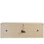Modern Aurora 96" Wide Light Oak Carved Concrete Credenza
