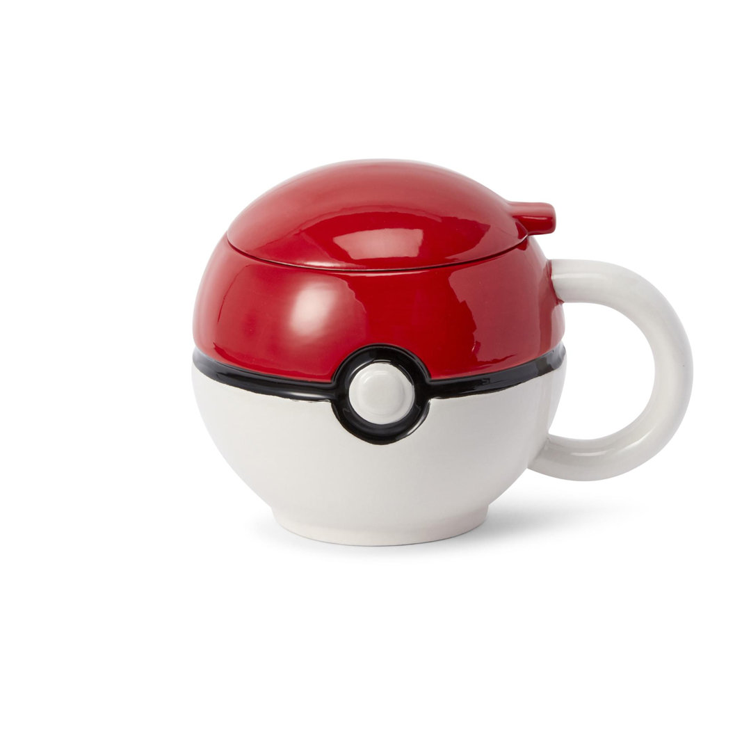 Pokemon Pokeball Ceramic Coffee Mug With Lid Just Funky