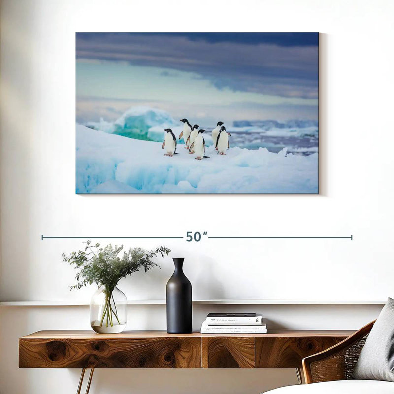 Brampt Adelie Penguins, 26" H x 39" W