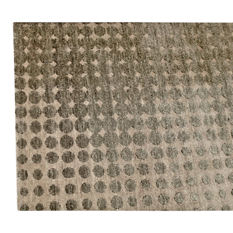 Hand Knotted Wool Area Rug in Multi
