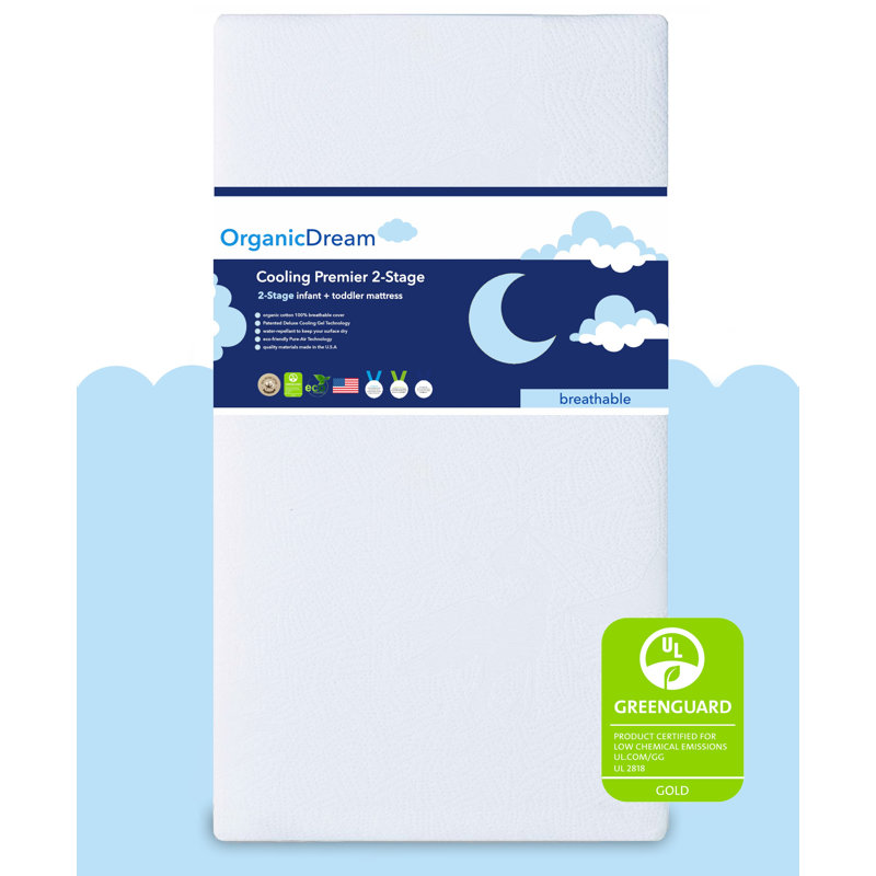 2-Stage Waterproof Standard Crib Mattress