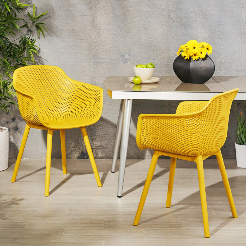 Tabouret d'extérieur 17 Majeris, Jaune