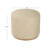 Drift Ottoman With Wood Base - Sand Faux Leather-971324956