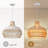 Calpella -Natural and White Rattan Light Pendant-2078343070