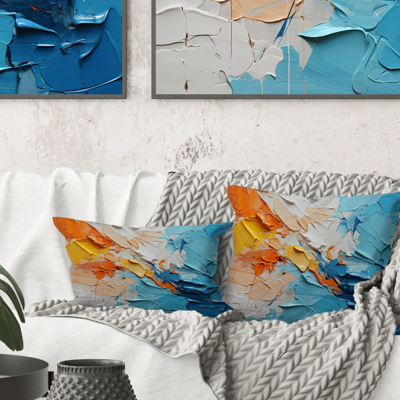 Coussin Collage Fusion VII - Abstract Collages