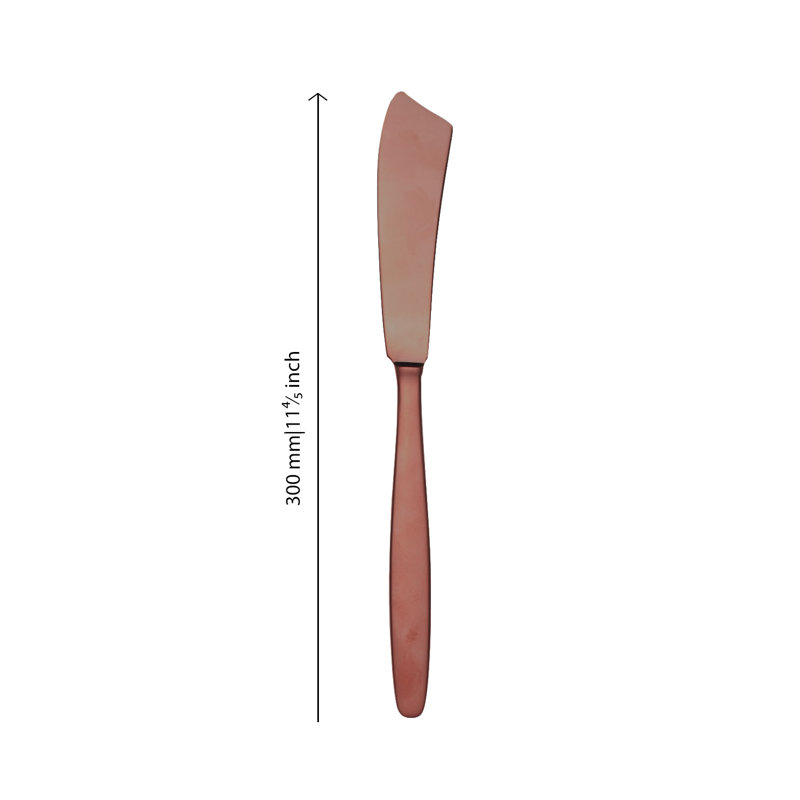 Due Stainless Steel Cake Knife, Bronze
