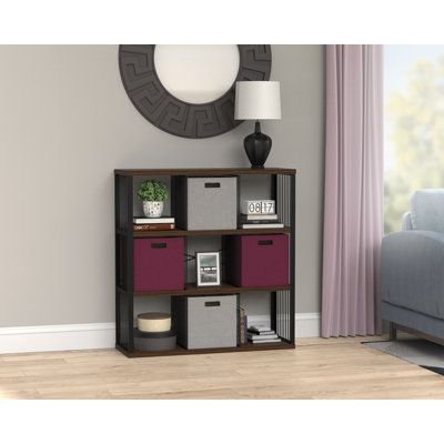 45.24'' H x 44.29'' W Steel Frame 9-Cube Bookcase