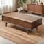 Table basse en noyer noir clair-107785366
