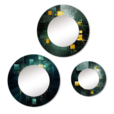 Sohara Metal Round Mirror