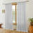Semi Sheer Rod Pocket Curtain Panel with Tassel Fringe – Faux Linen Textured, Light Filtering, 1 Panel-509945929-509945927