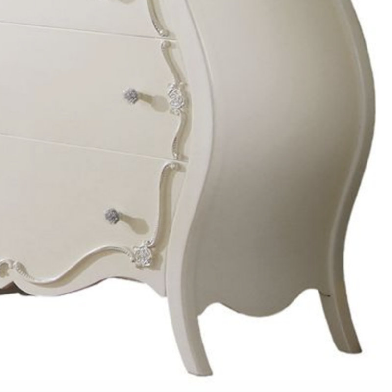 Commode horizontale en bois avec six tiroirs spacieux, commode décorative