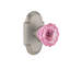 Cottage Plate with Crystal Pink Door Knob-201608781-201608783
