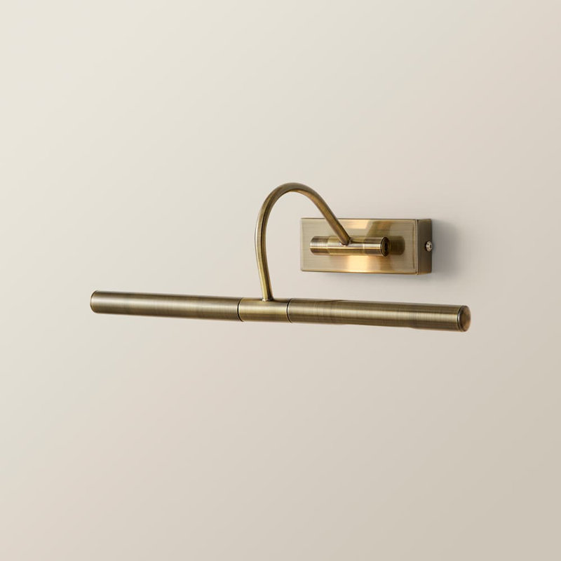 Capri 2 -Light Hardwired Wall Mounted Picture Light, Antique Brass, 12" H x 39'' W x 39" D