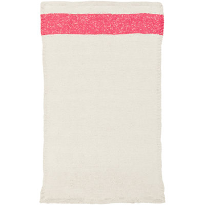 Tapis kaki / rose vif tissé à plat à la main Veasley