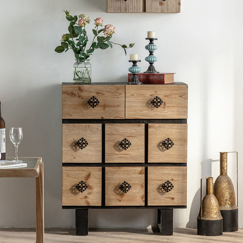 Commode d'appoint rétro multifonctionnelle
