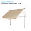Dakota Fields 120cm W Polyester Cover Retractable Patio Awning-141932856-141932857