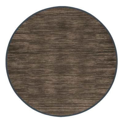 Tapis brun uni lavable à la machine
