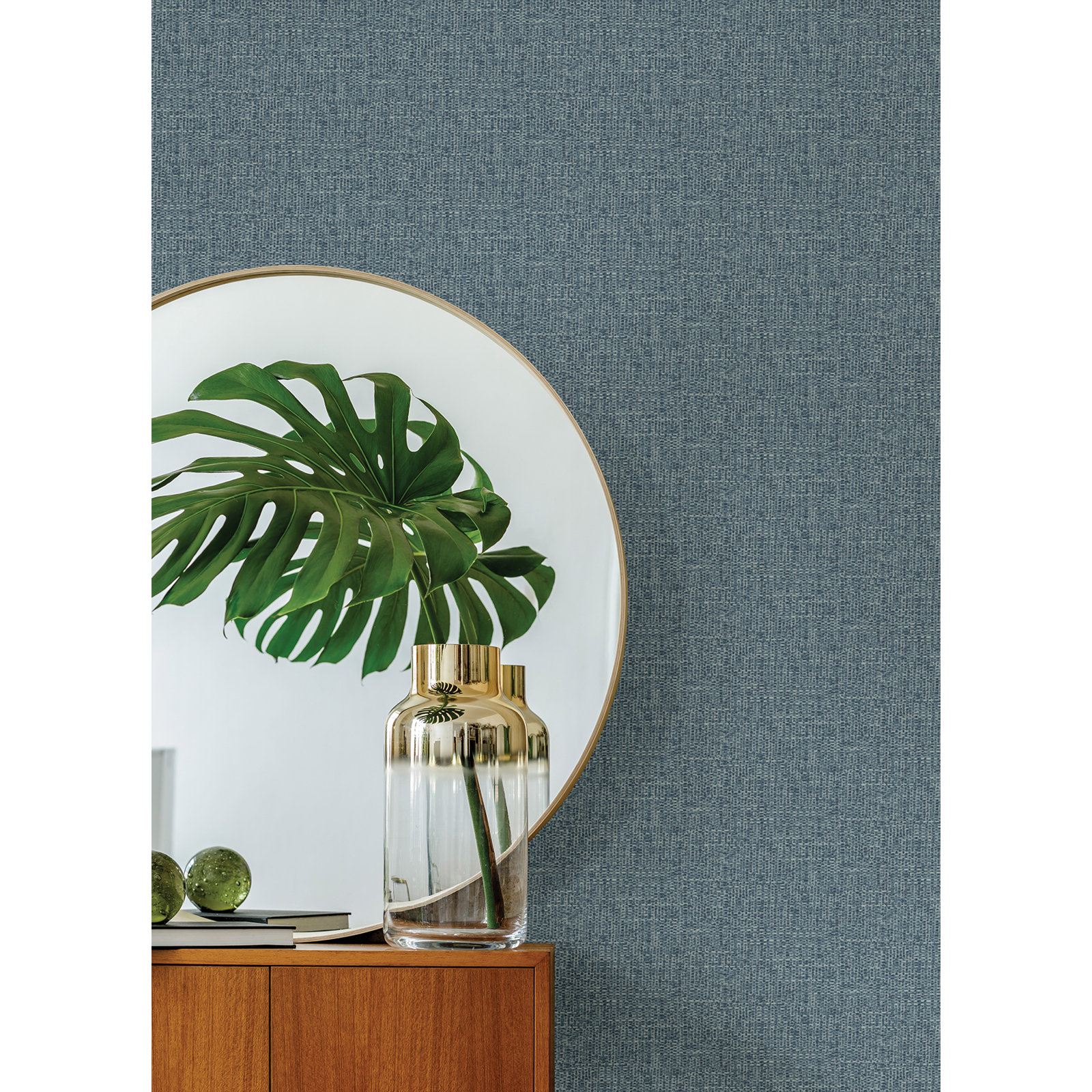 Rafi Plaid Wallpaper, Blue