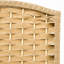 6 sangles pliantes à 6 panneaux, cloison de 5,6 pi d'intimité. Bois naturel, tissé à la main pour l'intimité de la chambre à coucher et du bureau personnel, écran.