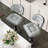 Bergess Swivel Upholstered Adjustable Height Counter Stool with Metal Frame-988318356