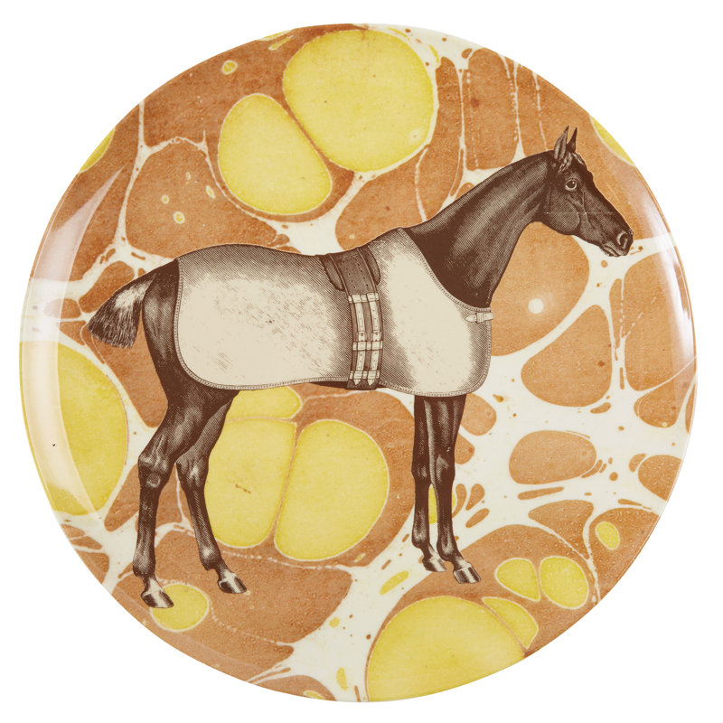 EQUUS DINNER PLATES S/4