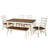 Pollmann Solid Wood Top Four Leg Base Dining Set