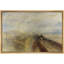 Pluie, train à vapeur, art de paysage, photos de salon, impression sur toile, impression numérique sur toile encadrée.-671580663-671580660