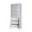 28 Inch Open Shelving Bath Storage Cabinet in White-1149158152-1149158155