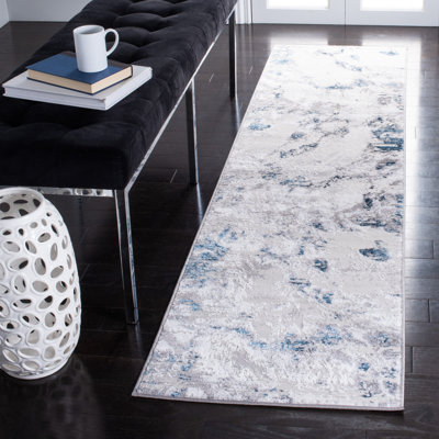 Tapis gris / bleu Mcelwain