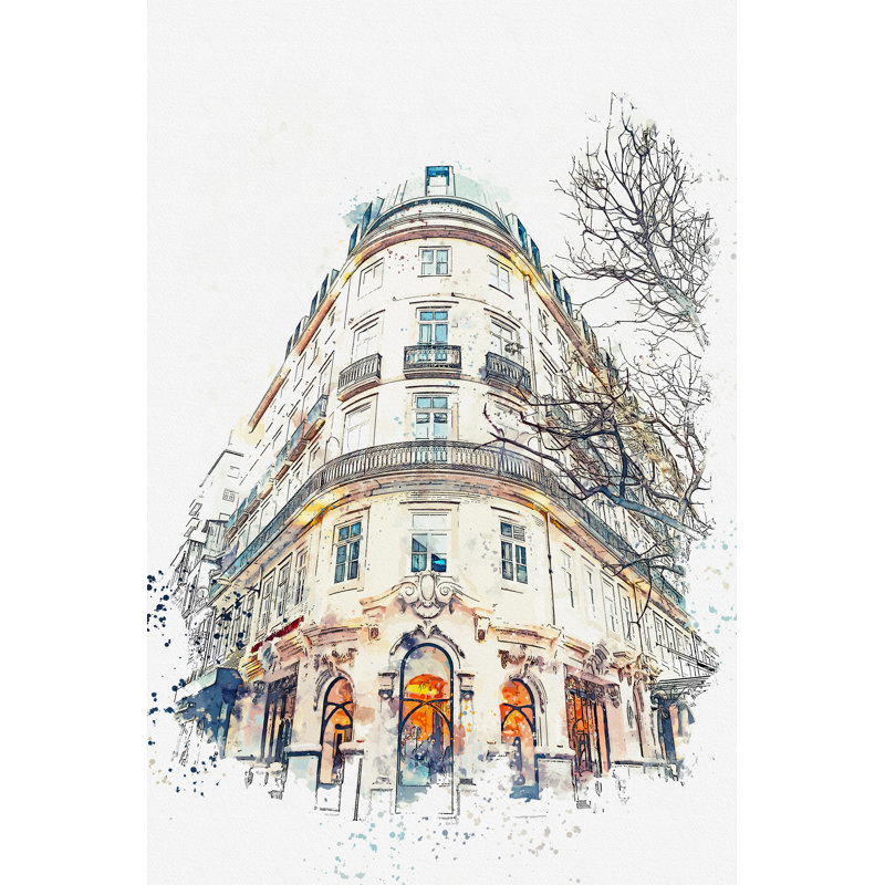 Typical Building In Porto - Wrapped Canvas Print, 30cm H x 20cm W x 3.8cm D