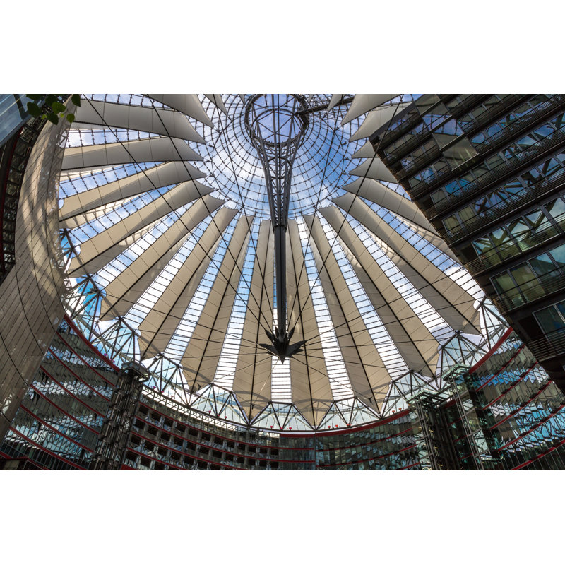 Sony Center Roof by Hirma - Wrapped Canvas Print, 30cm H x 46cm W