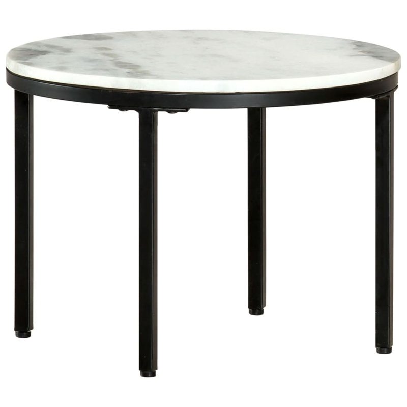 Gebrael Solid Wood Top Single Coffee Table, 13.8" H x 19.7" L x 19.7" W