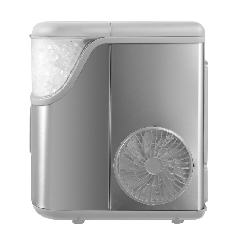 Frigidaire Gallery, 33 lb Machine à glaçons de comptoir, accents en acier inoxydable, glace en forme de pépite