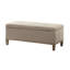 Banc de rangement en tissu